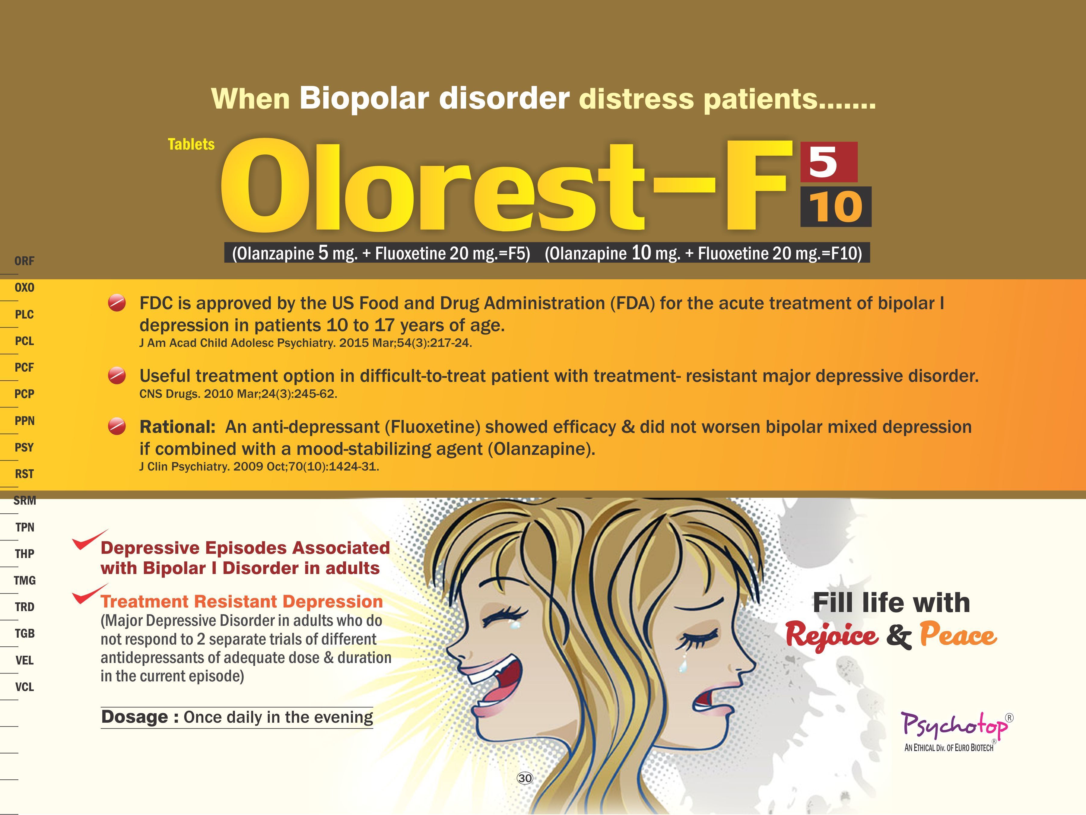 Olanazipine & Fluoxetine Combination