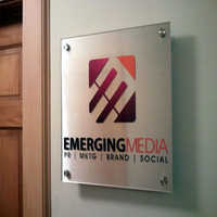 White Plastic Signs