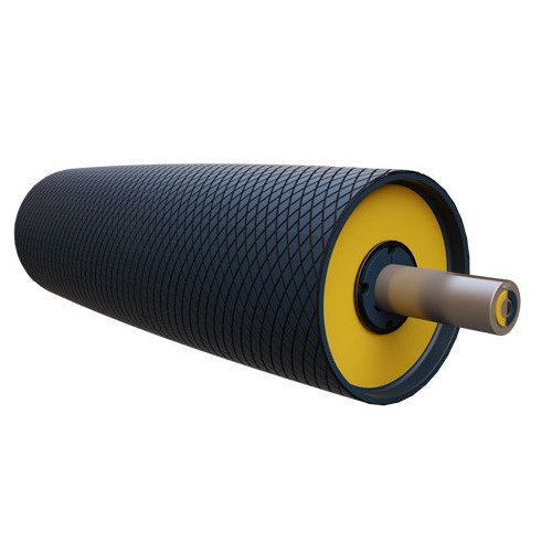 Black And Yellow Conveyor Pulleys