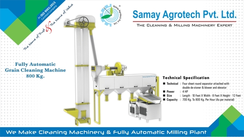 Full Automatic Grain Cleaning Machine 800kg