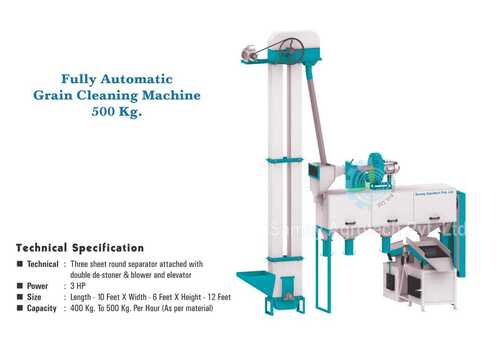 Full Automatic Grain Cleaning Machine 800kg