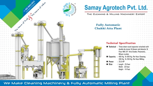 250kg Fully Automatic Chakki Atta Plant