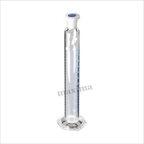 MEASURING CYLINDER WITH PP HEXAGONAL BASE STOPPER