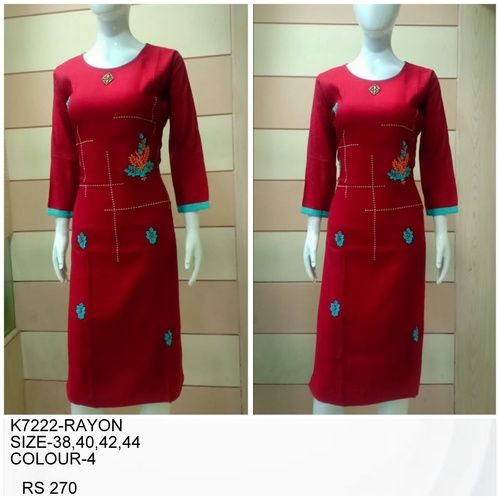 Rayon Kurtis