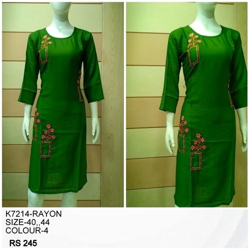 Rayon Kurtis