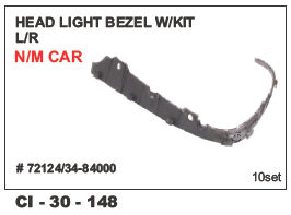 Head Light Bezel N/m Car L/r Vehicle Type: 4 Wheeler