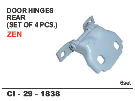 Door Hinges Rear Zen - Durable Steel, Universal Fit | Designed for 4-Wheeler Vehicles, Warranty Included