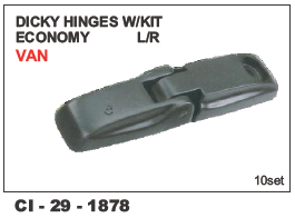 Dicky Hinges w/Kit Economy L/R - Durable Metal, Designed for 4-Wheeler Vehicles | Includes Warranty for Added Assurance