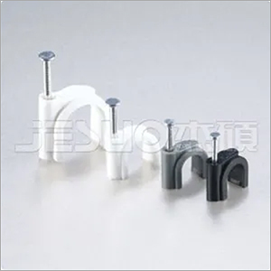 Hdpe With Zinc Coated Steel Nail. Circle Cable Clips