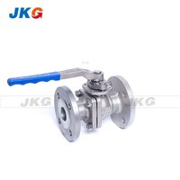 Handle Operated Full Port Flanged Ball Valve Double Flange Ends GB Standard