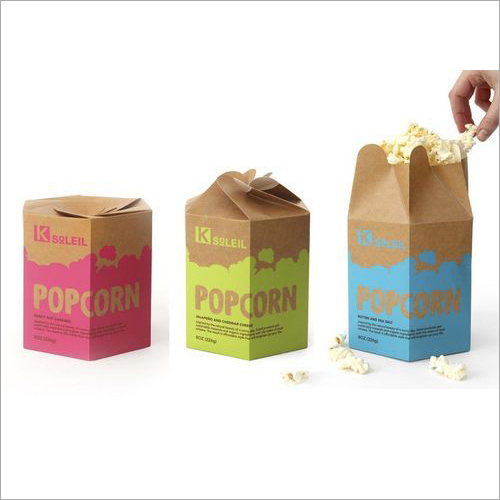 Paper Printed Popcorn Box
