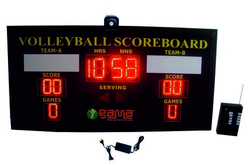 Black Volleyball Scoreboard