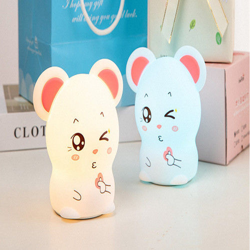 7 Color Mini Silicone Led Mouse Night Lamp