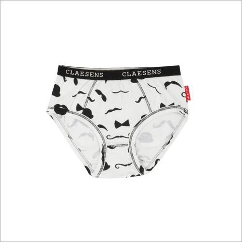 Different Color Available Boys White Printed Brief