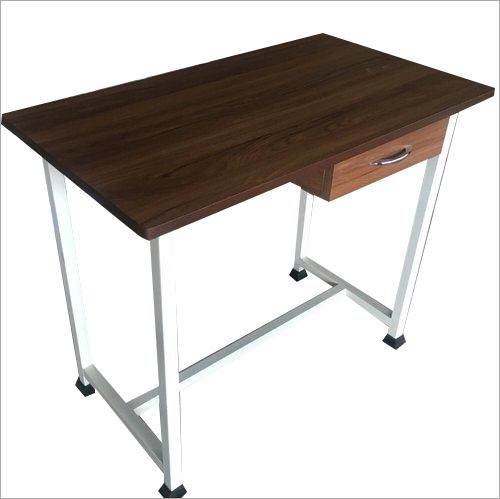 Metal And Wooden Teacher Table No Assembly Required