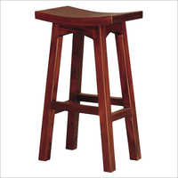 Wooden Kitchen Stool - Quality Tested Wood, Dark Brown Color | Durable, Easy To Clean Design
