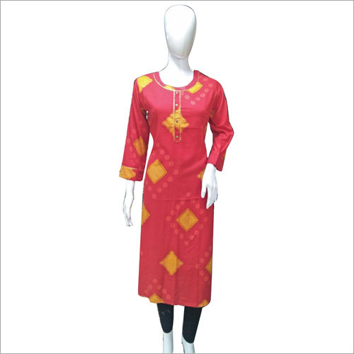 Available In Multicolour Chanderi Silk Long Kurti