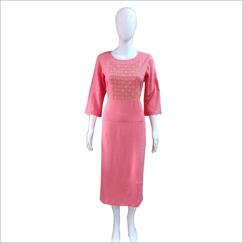 Available In Multicolour Round Neck Kurti