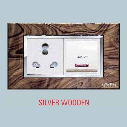 X-1 Silver Wooden Modular Switches