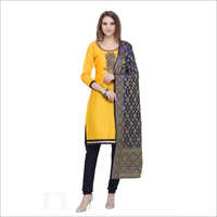 Ladies Cotton Suit - Embroidered Design, Multicolor, Full Sleeves | Colorfast, Quick Dry, Hand And Machine Washable