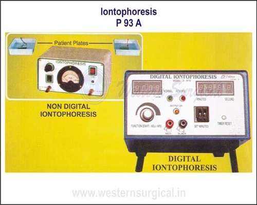 Medical Iontophoresis - Features: Digital Iontophoresis; Non-Digital Iontophoresis; Includes Patient Plates