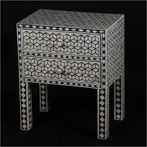 Wood Bone Inlay Table