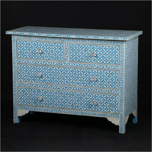 Mother Of Pearl Inlay 6 Drawer Sideboard
