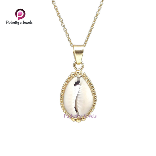 Natural Sea Shell 925 Silver Necklace Size: Customized
