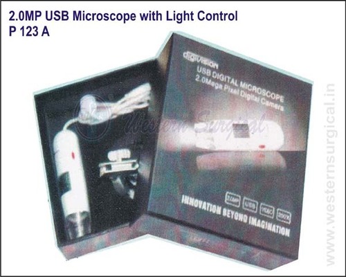 2.0MP USB Microscope with Light Control By WESTERN SURGICAL