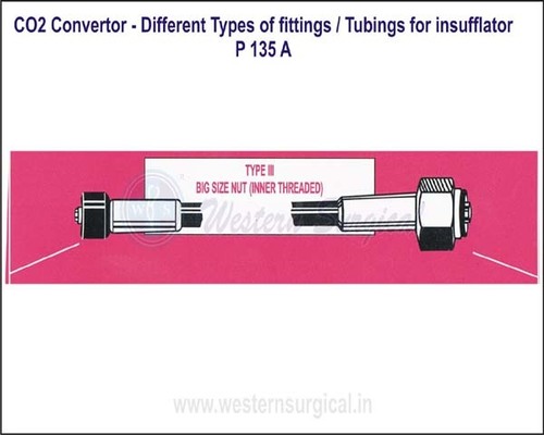 CO2 Convertor - Different Types of fittings  Tubings for insufflator