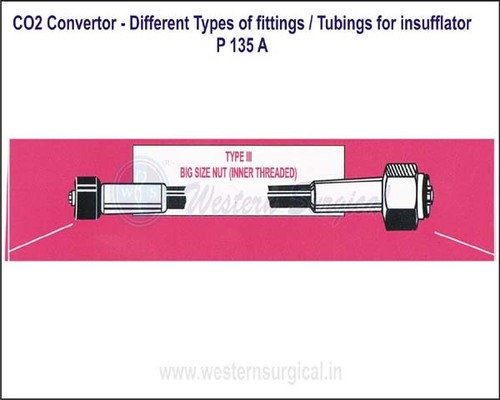 CO2 Convertor - Different Types of fittings  Tubings for insufflator