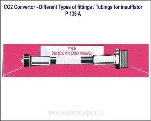 CO2 Convertor - Different Types of fittings  Tubings for insufflator