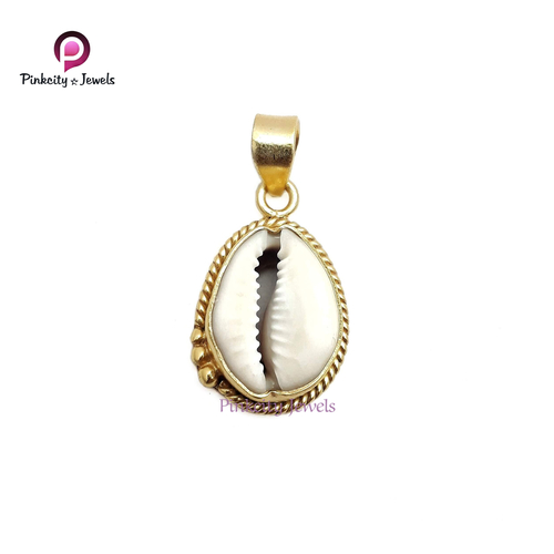 Natural Sea Shell 925 Silver Pendant Size: Customized