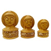Polishing Woodeh Buddha Head