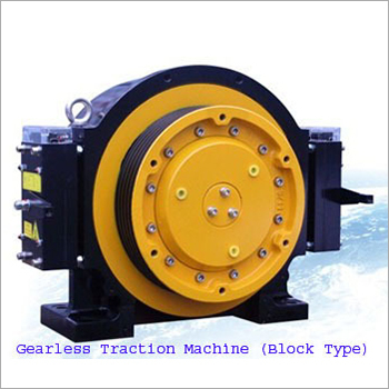 Block Type Gearless Traction Machine
