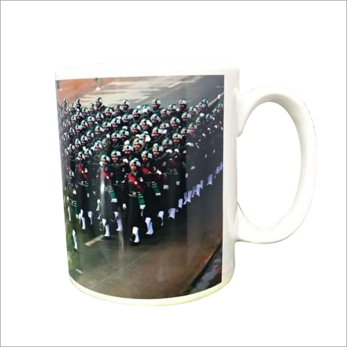 White sublimation printed mug