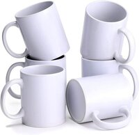 White Sublimation Mug (plain) - Color: As Per Requirement