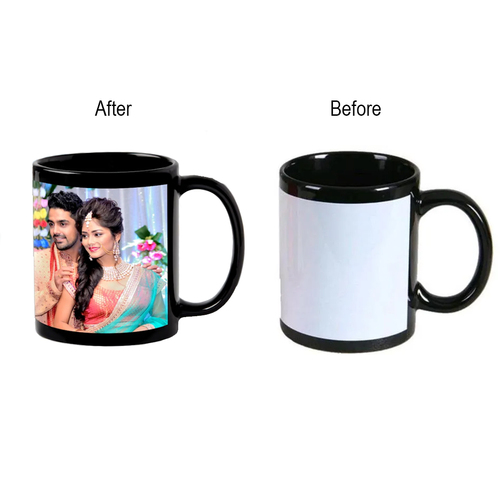 Black Patch Sublimation Mug (Printed)