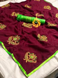 Cotton Silk Fancy Border Saree