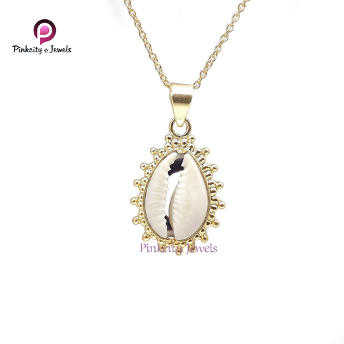 Natural Sea Shell (Codi) 925 Silver Necklace Size: Customized