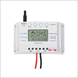 White Mppt T20 Lcd Display Solar Panel Battery Regulator Charger