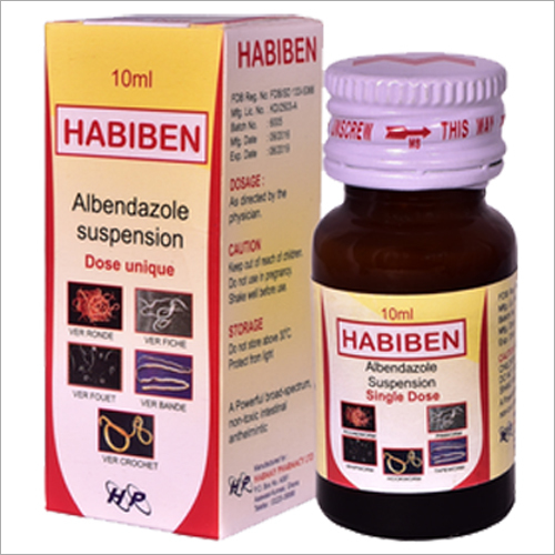 Albendazole Suspension - 200/400mg Liquid Formulation | 10ml Bottle Pack Size, Therapeutic Class for Effective Treatment