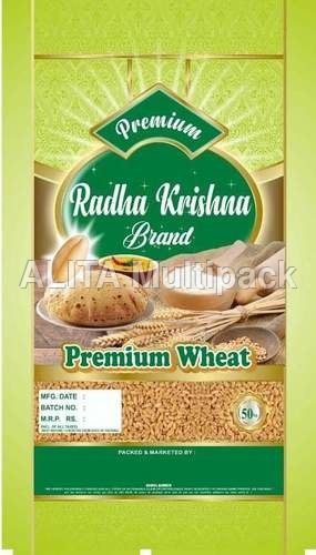 Wheat Packaging Bag - Plastic, 19 Diameter x 28.5 Length, Shiny Finish, Printed Woven Design, Two-Color Style