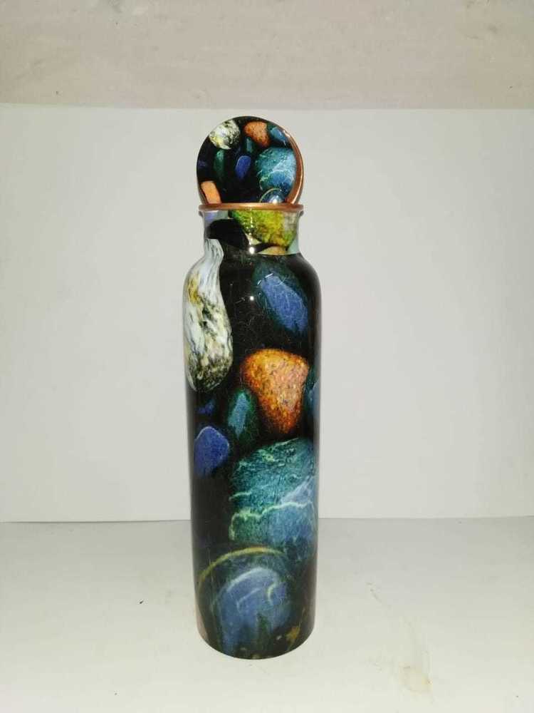Copper Bottles & Sippers - Copper 500ml, 7cm Diameter, 25cm Height | Leakproof, Durable, Insulated, Lightweight, Stylish