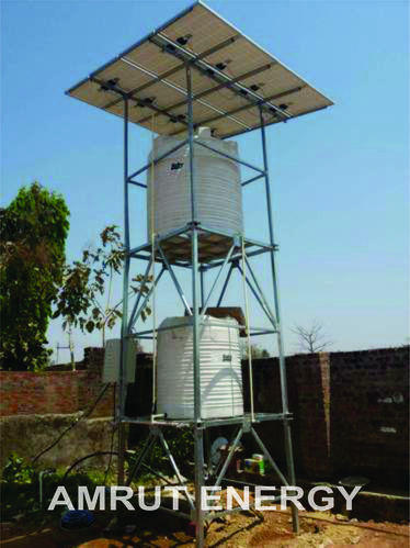 Solar Pump With Tank Holding