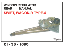 Window Regulator Rear Manual Swift, Wagon-R Type-4 Lh/Rh Vehicle Type: 4 Wheeler
