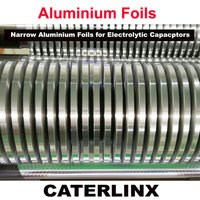 Papeles de aluminio llanos estrechos para el uso electroltico del condensador