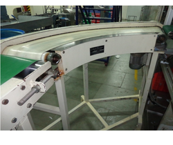 90 Degree Curve Conveyor System PU Belt