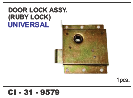 Door Lock Assy( Ruby Lock) Universal L/R
