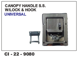 Canopy Handle ss w/Lock & Hook Universal